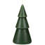Bougies de cire d'arbre de Noël DEL sans flamme scintillantes à nervures - 6 "- vert - ensemble de 2-119978489