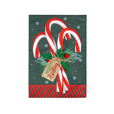Jarlyn Double Sided 18'' H x 12.5'' W Polyester Christmas Garden Flag