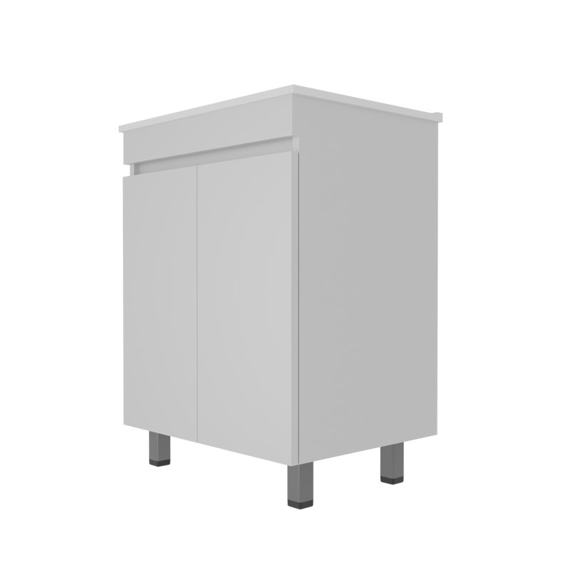 Meuble-lavabo de salle de bain avec lavabo en céramique