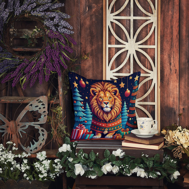 Coussin décoratif intérieur / extérieur en polyester Autre / Sans motif, 14 po x 14 po