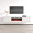 Gangulf 70.9" Modern TV Stand with Electric Fireplace, High Gloss Finish, Wall-Mounted-1641229803