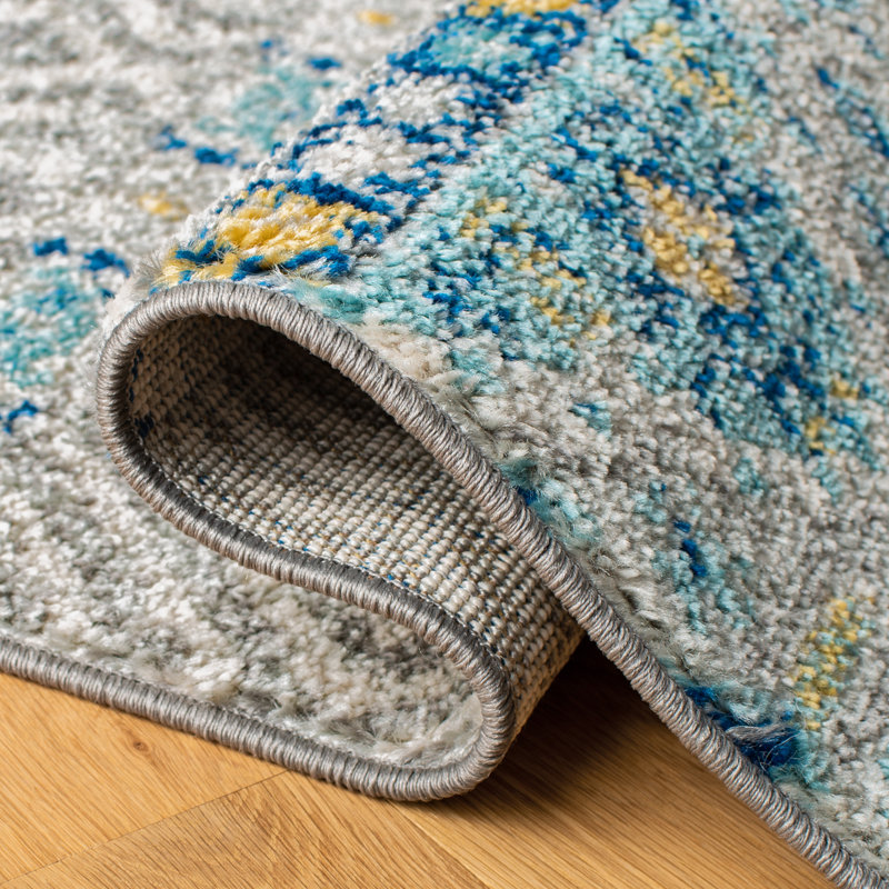 Tabb Geometric Hand Woven Area Rug, Rectangle 122 x 183 cm