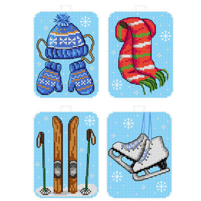 Counted Cross-Stitch Kit Winter Accessories 207CS