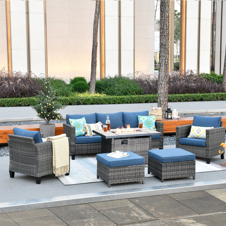 Amerissa 5 - Person Outdoor Seating Group with Cushions