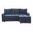 Versatile Soft Upholstered Sectional Sofa Bed with Storage Functionality-1358630580