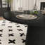 47" Modern Farmhouse Round Dining Table with Fluted Pedestal Base, Seats 4
