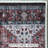 Anti-Slip Low Profile Distressed Oriental Blue Carpet Runner Rug-833773262