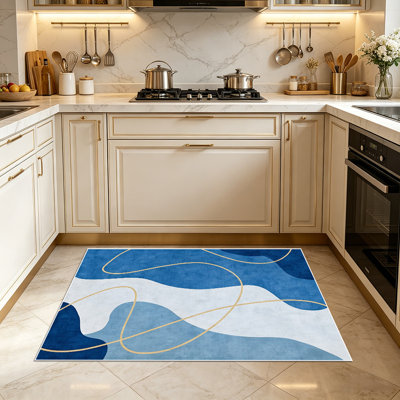 Modern art line carpet, simple and abstract pattern, indoor universal decorative carpet