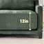 Chenille à deux places avec ergonomique, 2 coussins lombaires, structure en bois, coussins confortables, convient aux coins de lecture et aux chambres à coucher Tissu, design, base, support idéal pour différents espaces intérieurs-1220343669-1220343671
