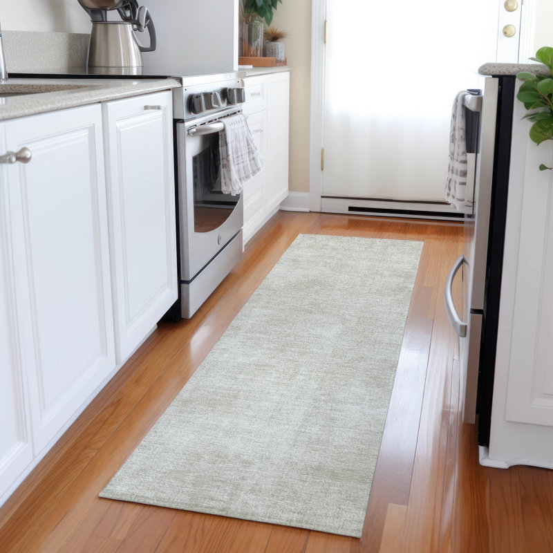 Tapis intérieur / extérieur beige Orlena , 2'3" x 7'6"