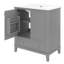 Meuble-lavabo 30 po avec lavabo - Gris-121112574