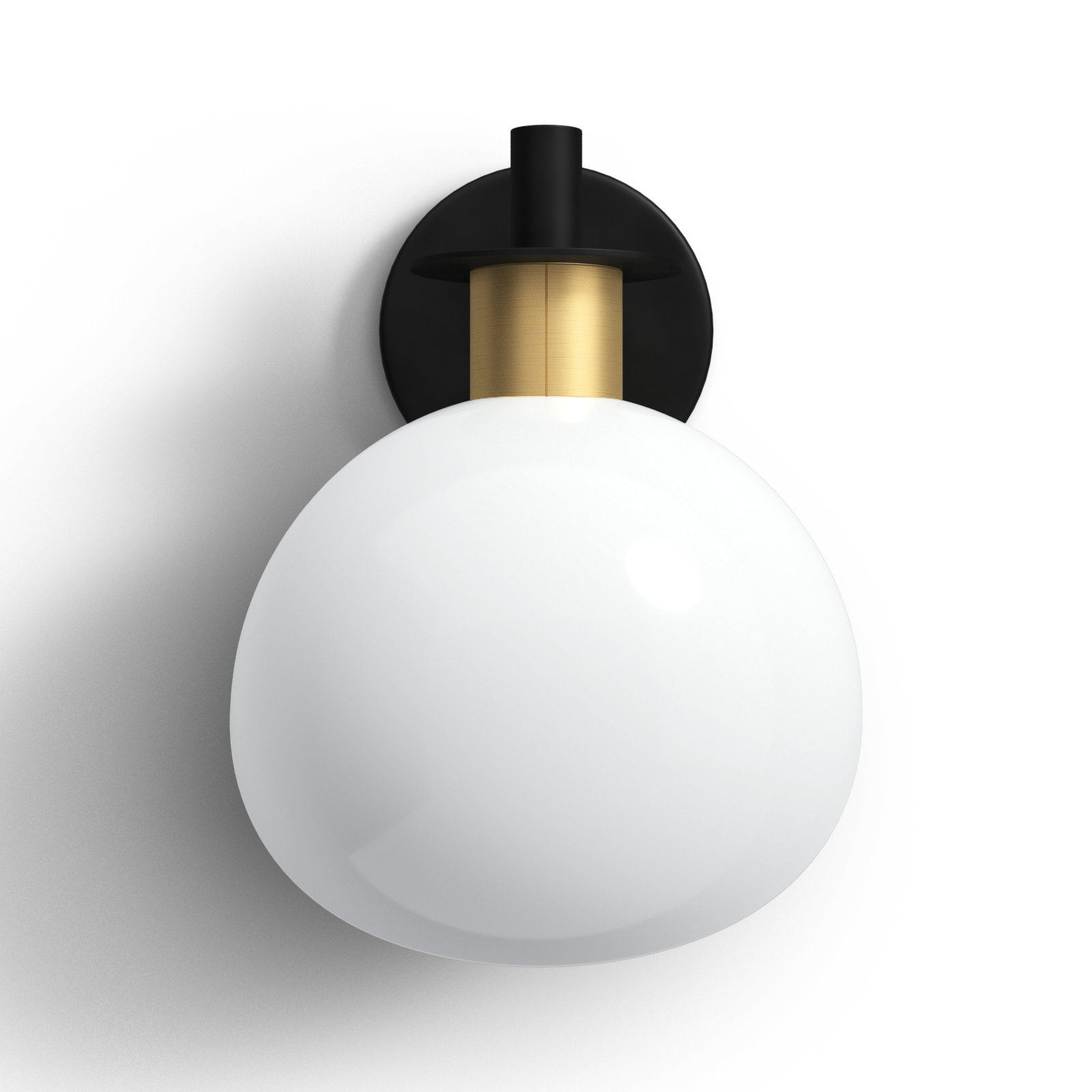 Anderle Single Light Brass Armed Sconce