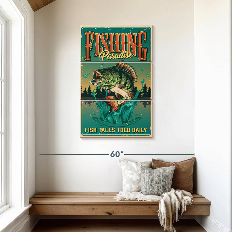 Senne Fishing Paradise Poster, 45" H x 28" W