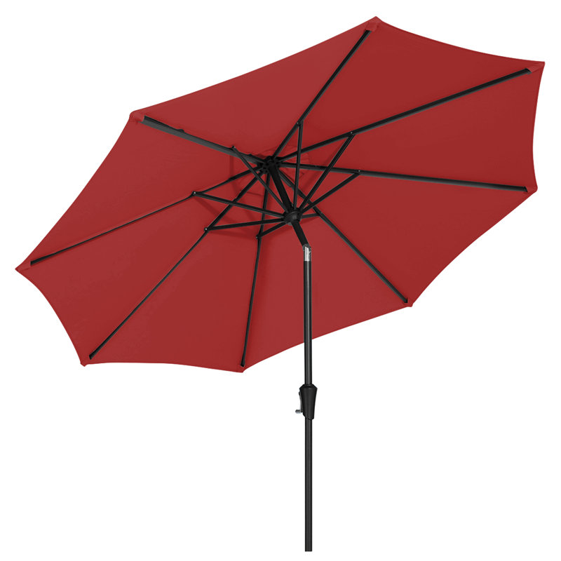  Parasol d'extérieur 90 po, Rouge
