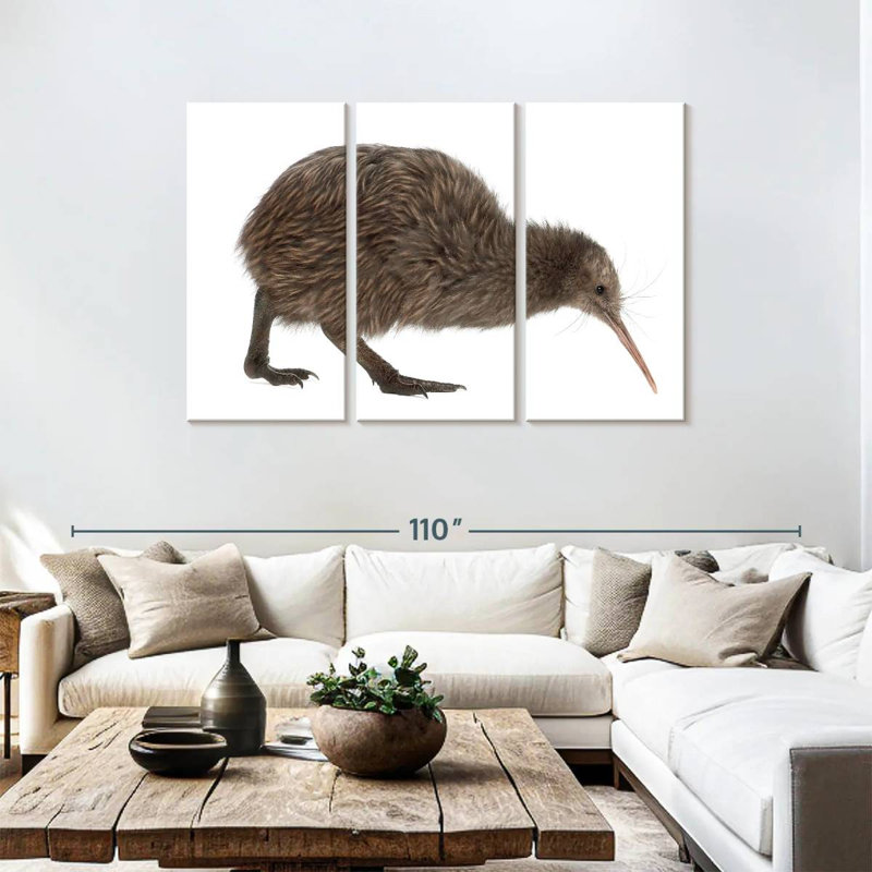 Brampt Kiwi Bird, 48" H x 74" W