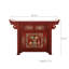 Vintage Painted Red Porch Cabinet Accent Cabinet