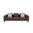 Mardi Maroon Tweed Sofa W/3 Pillows
