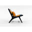 Fauteuil d'appoint moderne en cuir pu bleu et jaune pour le salon, style Mid-Century, pièce latérale ergonomique ou balcon, esthétique, siège confortable