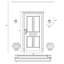 Luminaire de grange d'extérieur givré 7,5 po Stockley-40037959