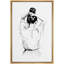 «Black and White Girl Fashion People», reproduction sur toile-1054519905-1054519904