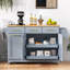 Îlot de cuisine polyvalent avec organisateurs escamotables, abattant et plusieurs solutions de rangement pour les cuisines modernes