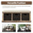 Rustic Storage Bench With 3 Removable Classic Rattan Basket , Entryway Bench With Removable Cushion (White Washed)-1885331297