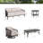 Asheville Patio Aluminum 5 Person Swivel Conversation Set With Cushions