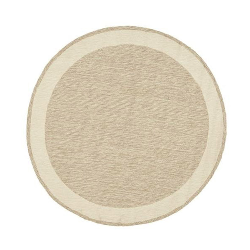 Tapis naturel crocheté à la main Taran, Rond 6 pi