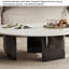 Table basse ronde en marbre de style luxueux-343190591