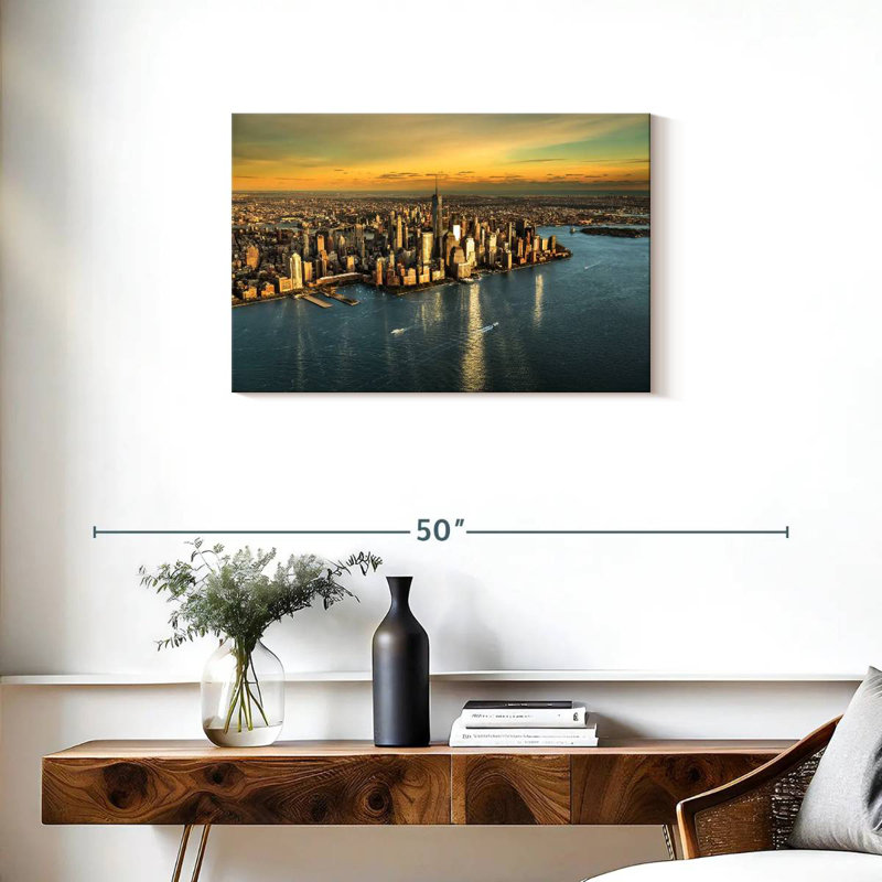 Horizon doré de Sirci Manhattan, H 20 po x l 30 po