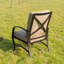Chaise de terrasse avec coussins Kain
