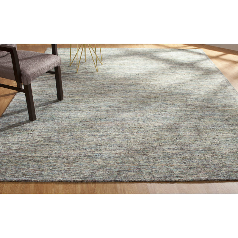 Mist Marl Area Rug in Gray, Rectangle 9'6" x 13'