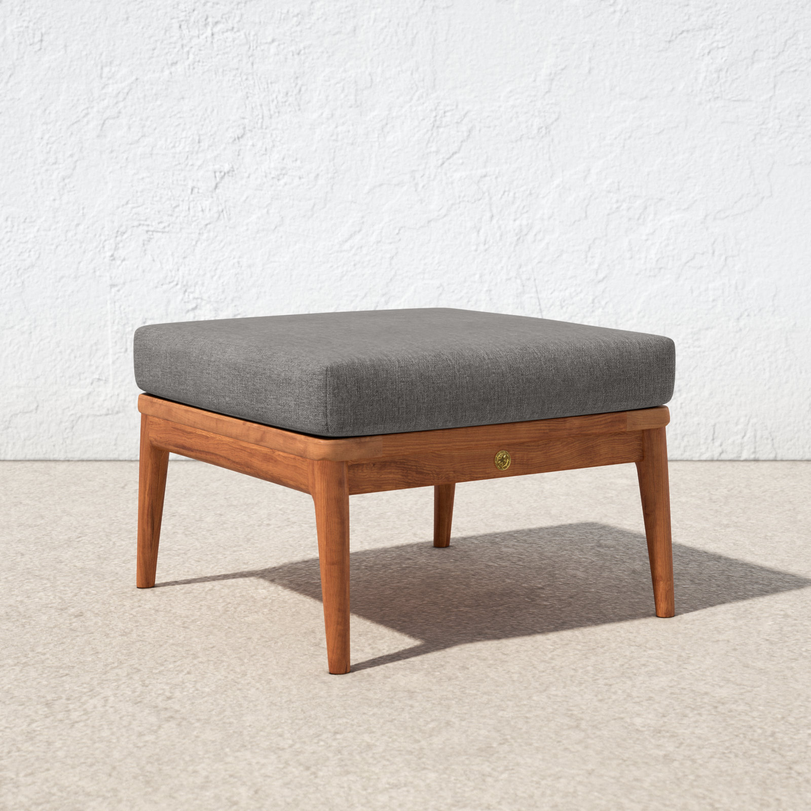 Tempo Teak Patio Ottoman