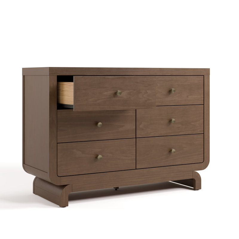 Santorini Kids 6 - Drawer Dresser, Hazelnut