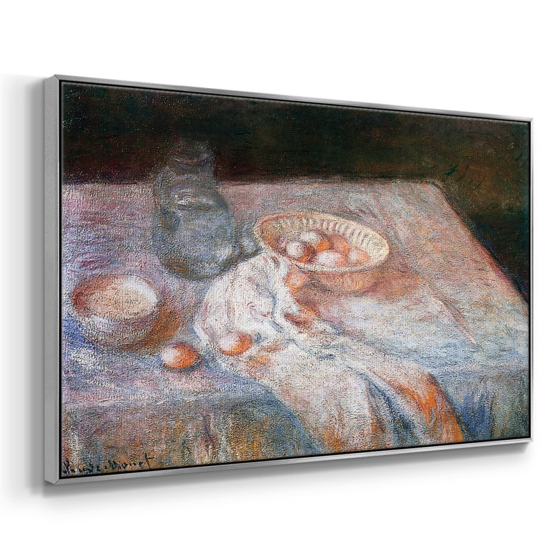 Nature morte avec des œufs en rose, 1907, reproduction d'art sur toile, H 27 po x l 41 po x P 2 po, Argent