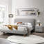 Table de chevet 2 tiroirs Grey Boucle