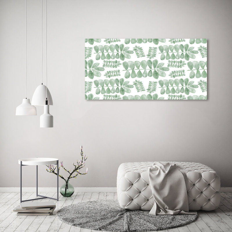 Green Leaves - Wrapped Canvas Print