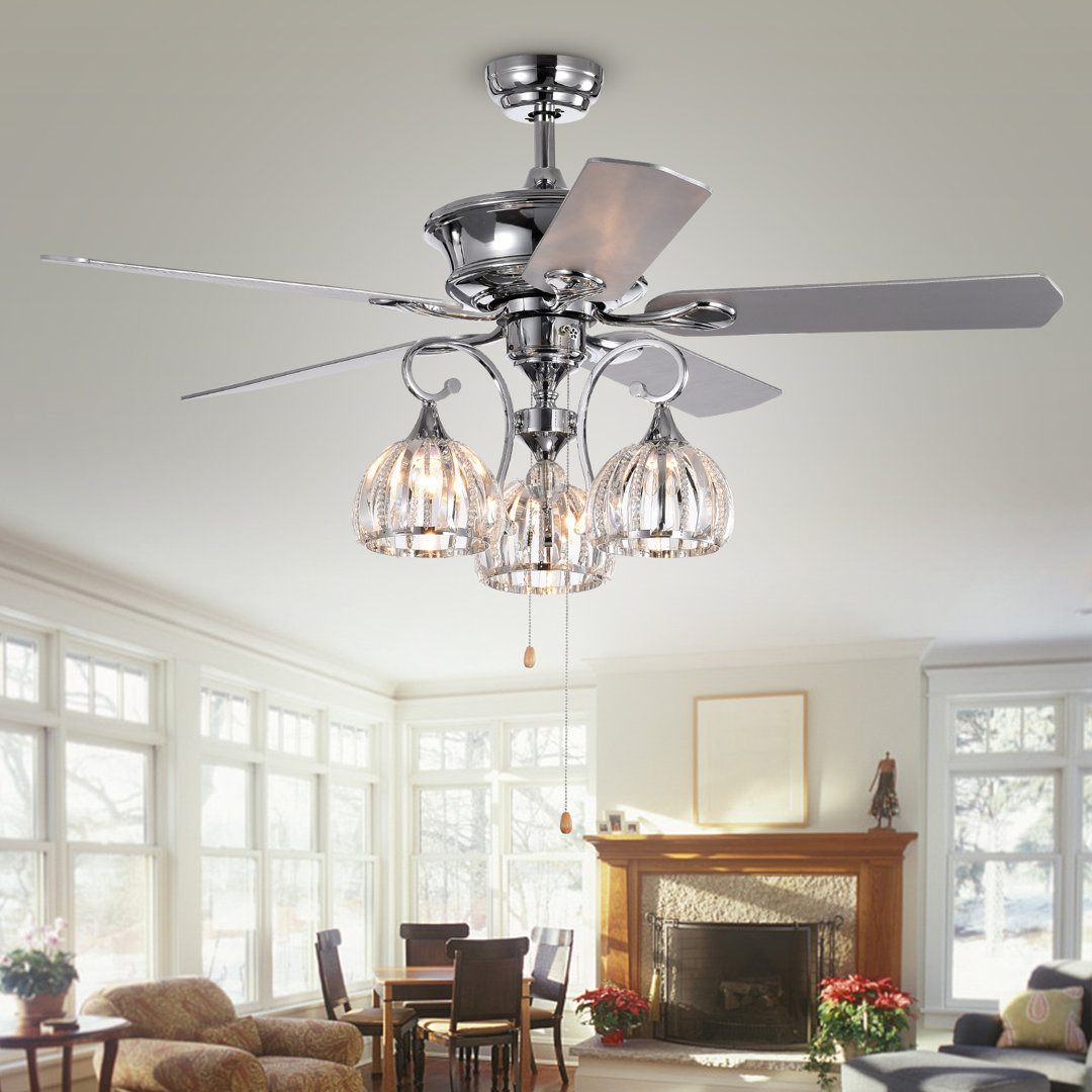 Daugherty 52'' Ceiling Fan with Light Kit House of Hampton®