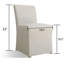 Chaise d'appoint rembourrée en bois massif à hauteur d'assise de 18,5 po Lussan-97745777