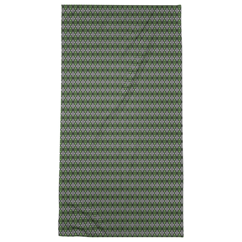 Serviette de bain à losanges, Vert