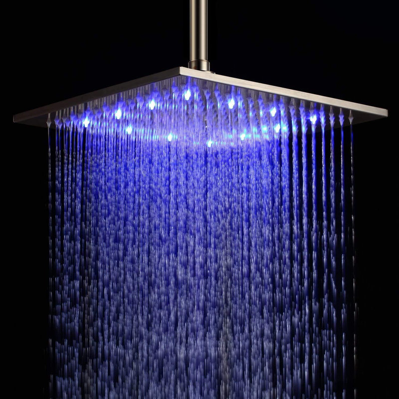 Wellman Rain Adjustable Shower Head, Brushed Nickel