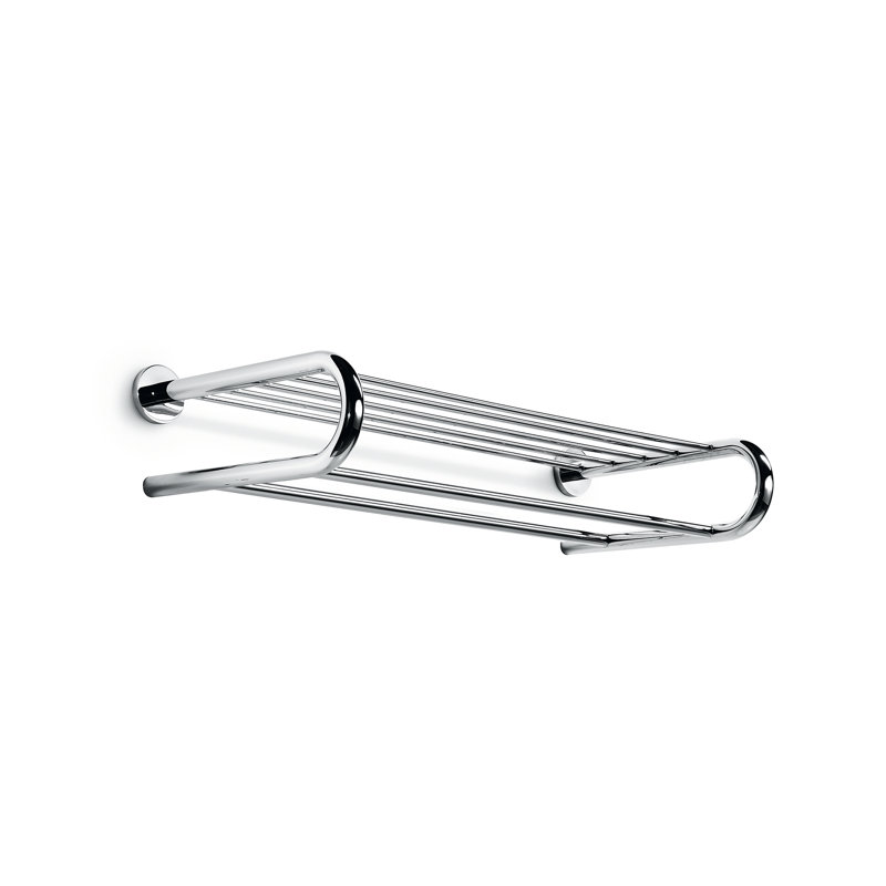 Napie Metal Bracket Shelf with Towel Bar