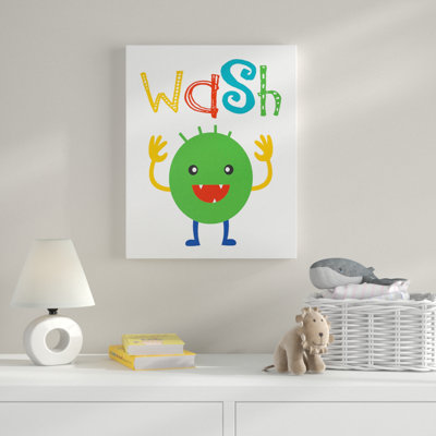 Wash Monster Kids Wall Décor