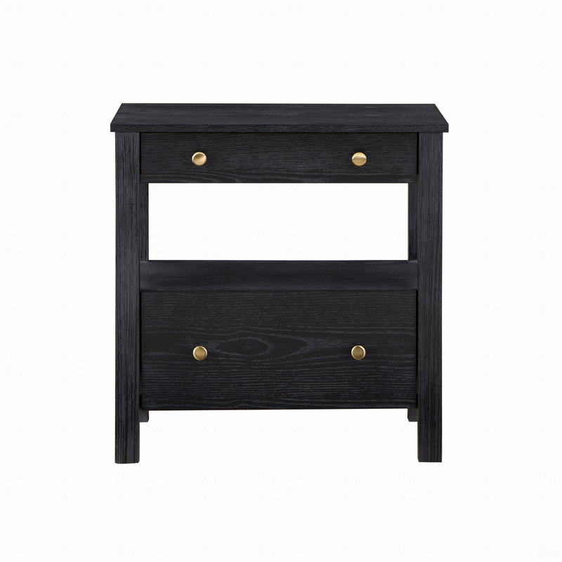 Table de chevet 2 tiroirs