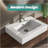 Integrated Surface Basin WITHOUT Drain & Faucet, Glossy White Color