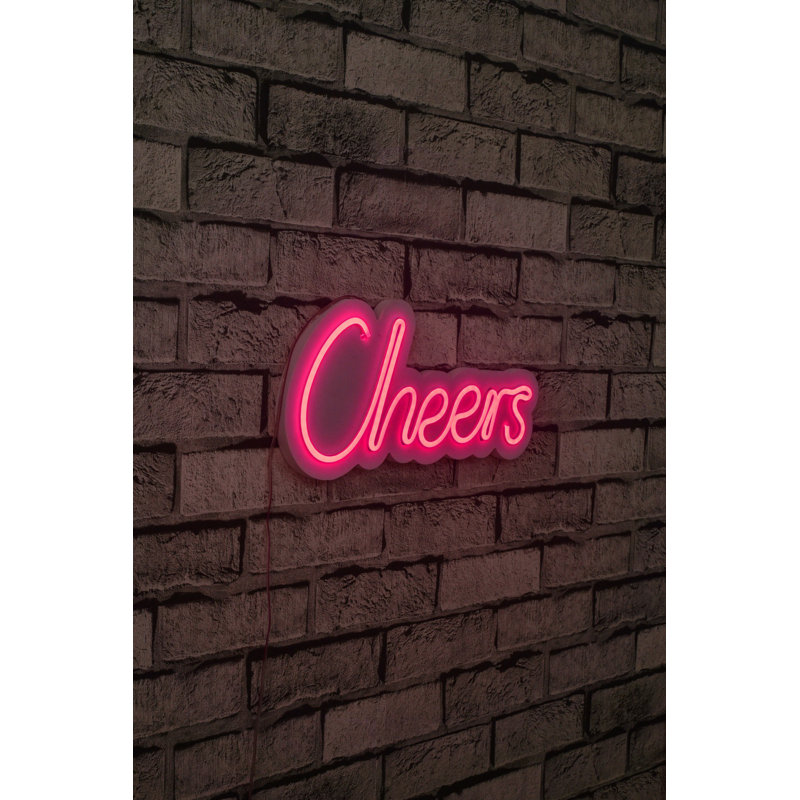 Flexible LED Neon Strip Lights, Pink, 11.8 x 5.5 x 0.8 inches | IP67 Waterproof, 12V DC, 120 Lumen, PVC Foam Template | Built-in Wall Hanging System, Long Life Span (40,000 hours) | Perfect for Home Decor & Parties
