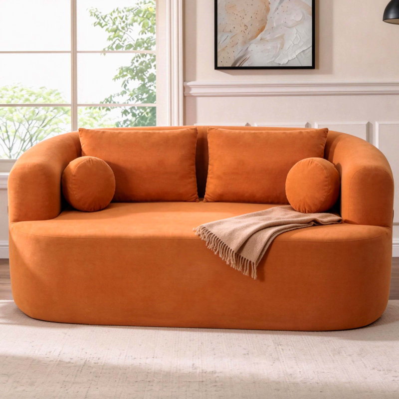 Canapé-causeuse, Orange