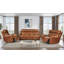 Fauteuil inclinable électrique en cuir véritable, caramel-1256115990