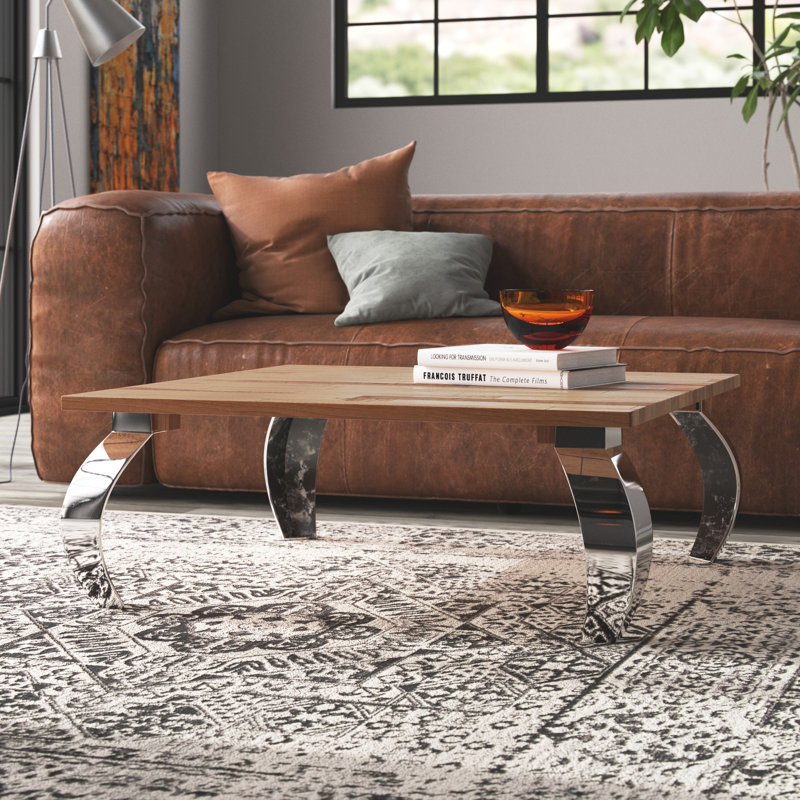 Dmarion Solid Wood Top Single Coffee Table