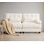 Causeuse 67 po - dossier réglable à 4 positions, 350 lb / assise, tissu chenille doux, 2 coussins décoratifs, assemblage facile-717041033